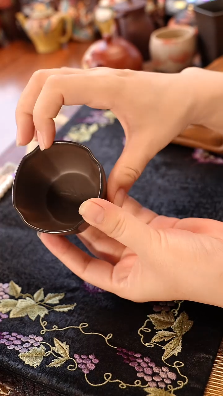 茶壶紫砂宜兴紫砂天青柴烧杯