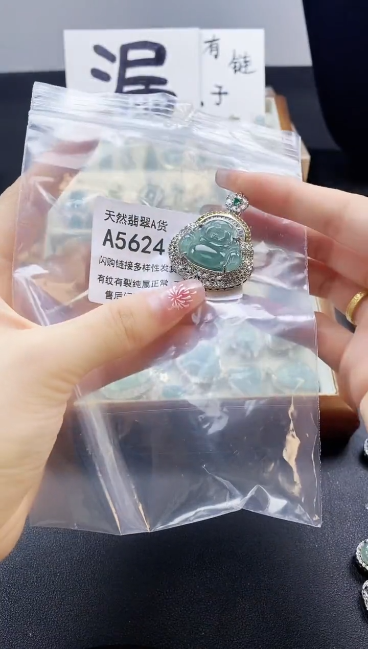 【闪购商品】翡翠颈饰未镶嵌天然翡翠A货8888