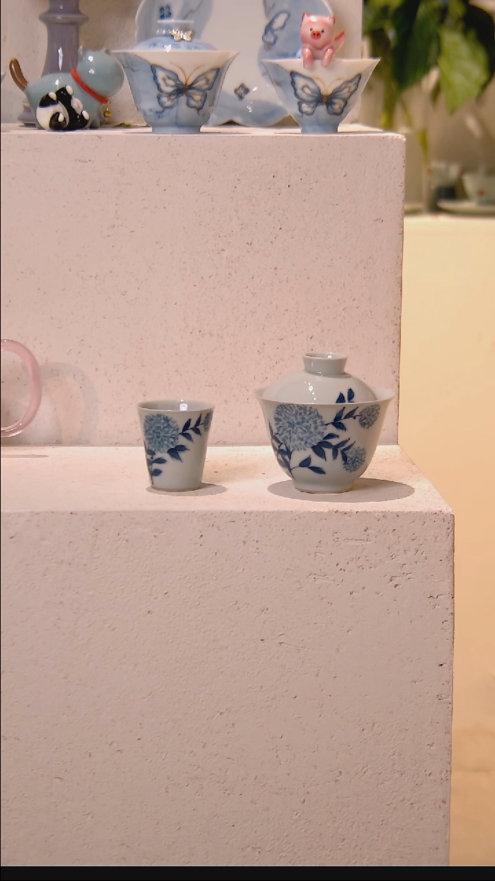 盖碗+茶杯 哈哈哈哈