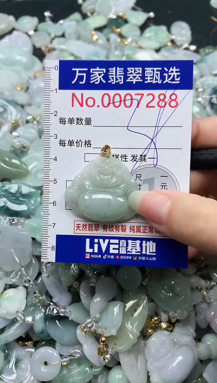 吊坠(不含链)未镶嵌翡翠7288