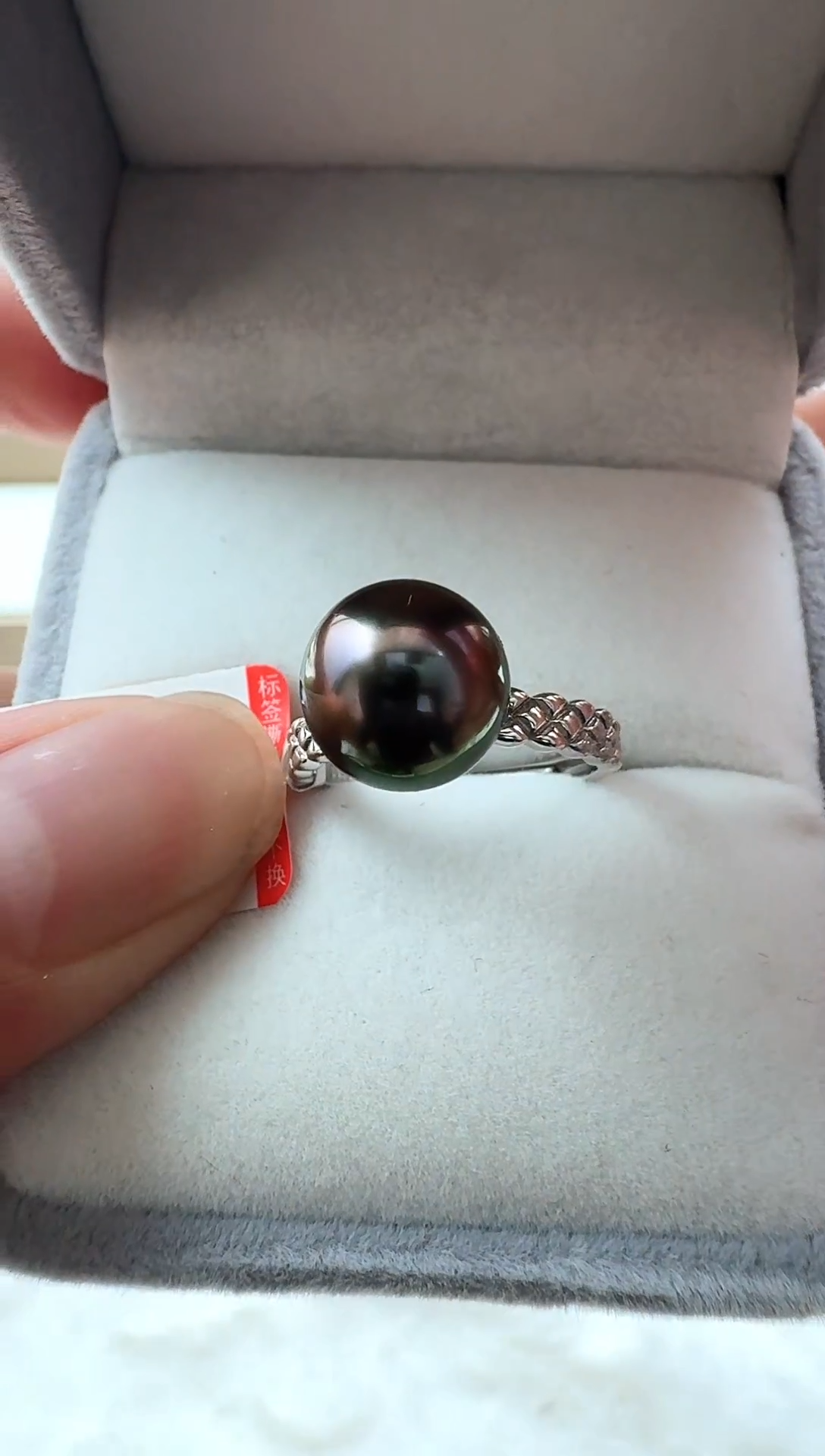 【闪购商品】海水珍珠戒圈银S925镶嵌hj213