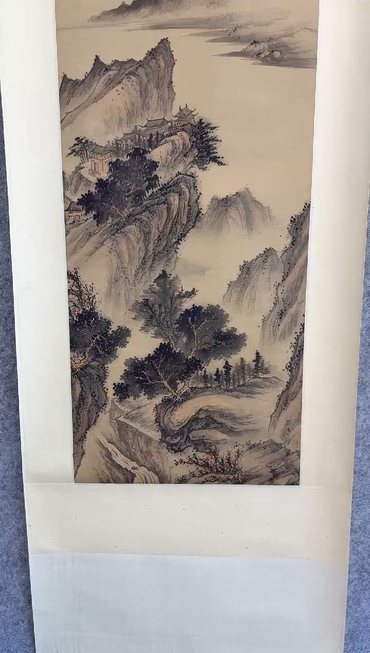 国画c****c金老师山水1.5平尺