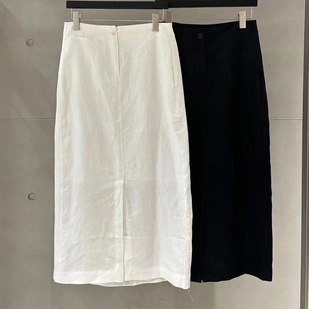 2025年宇姐精选6005麻料裙显瘦半身裙气质舒适