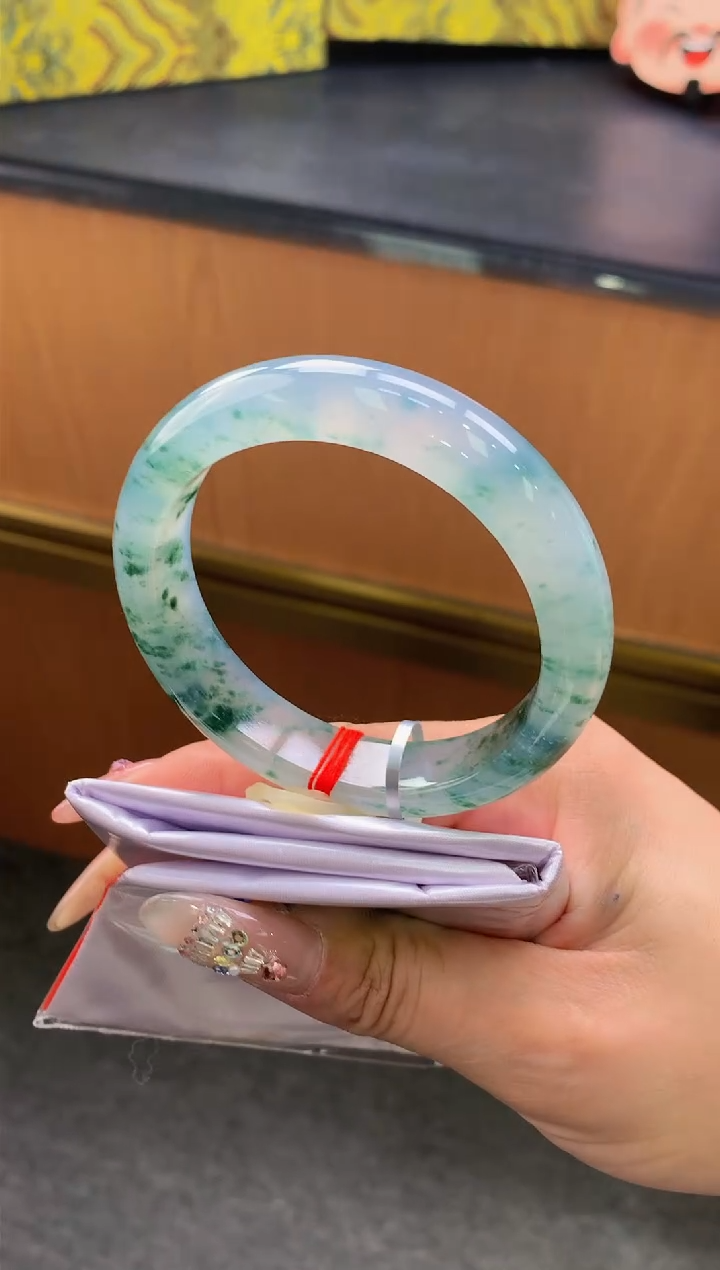未镶嵌手镯翡翠-F278-正圈55.4-全款20万-定金2万