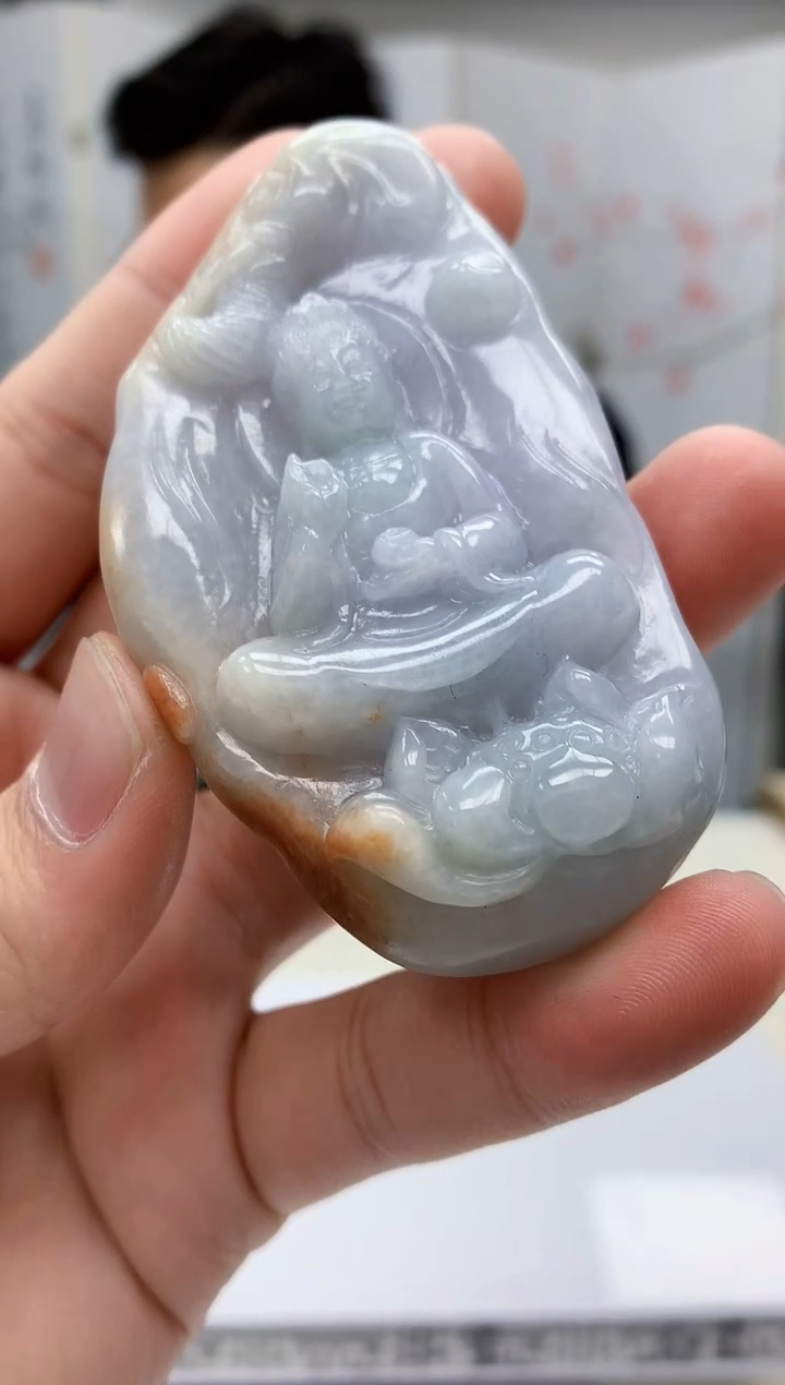 【闪购商品】定制翡翠未镶嵌5157bb-毛货挂件13