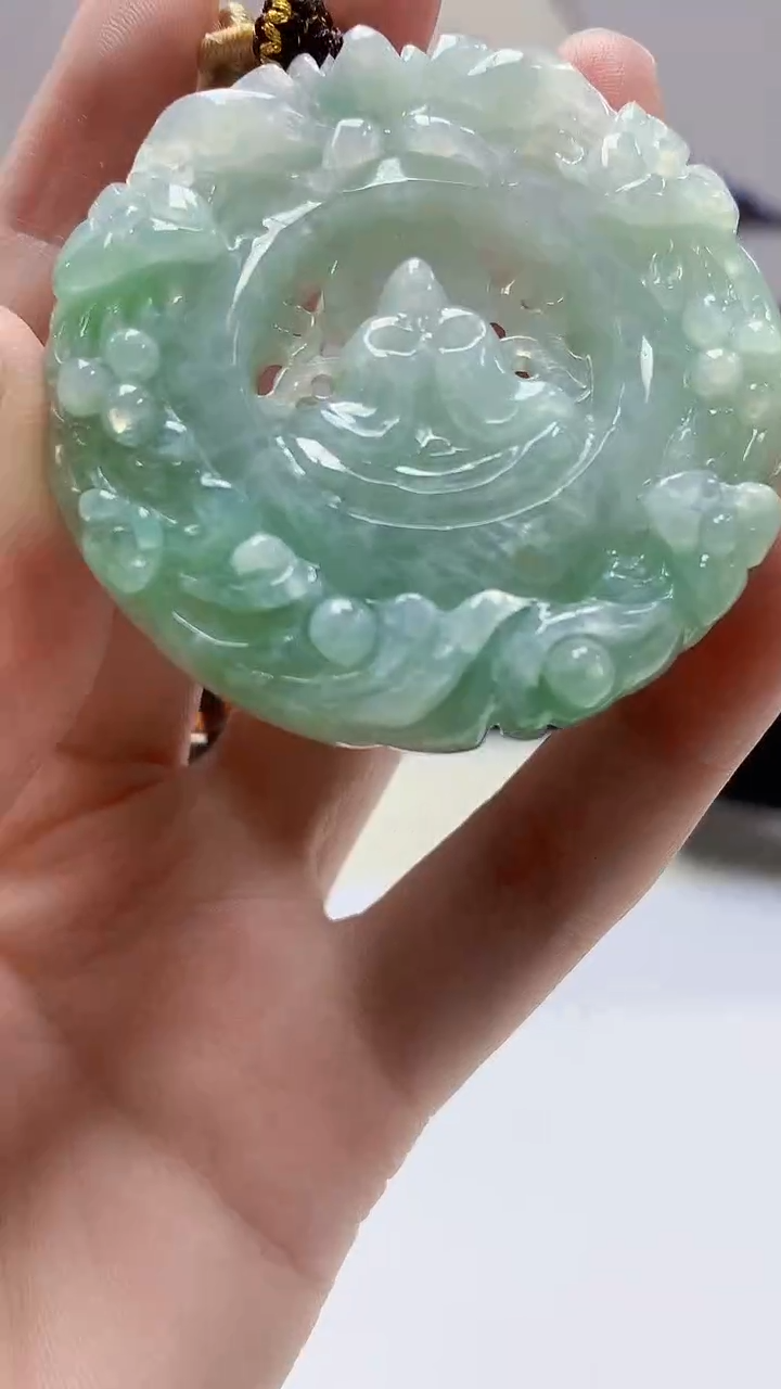 【闪购商品】定制翡翠未镶嵌5152zm-毛货挂件无相301