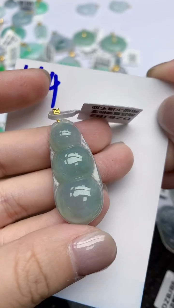 【闪购商品】翡翠颈饰18K金镶嵌天然翡翠A货