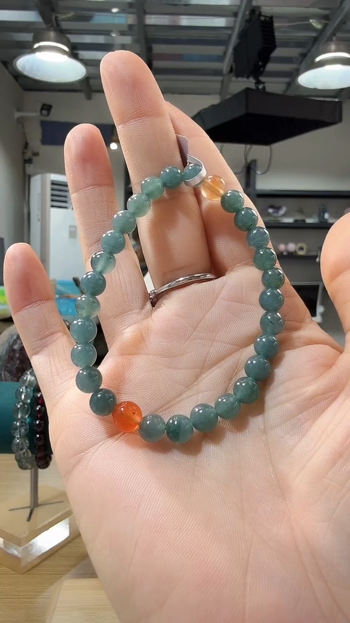 未镶嵌手链翡翠优0854 约6mm