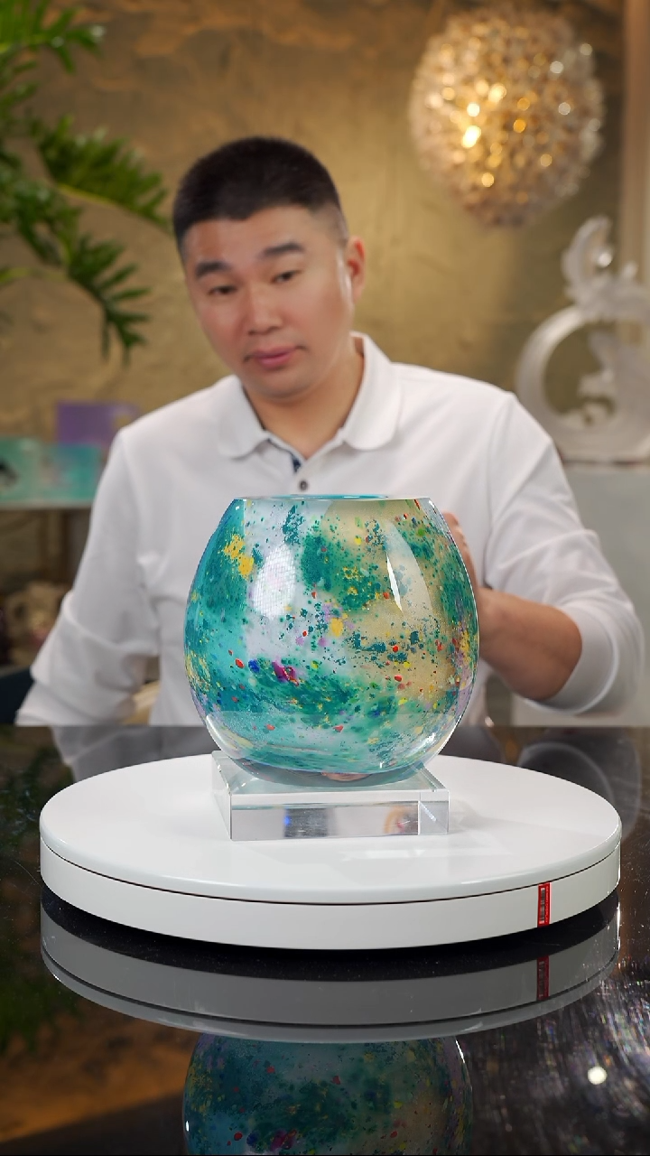 【闪购商品】瓷片设计款莫奈花瓶摆件2号