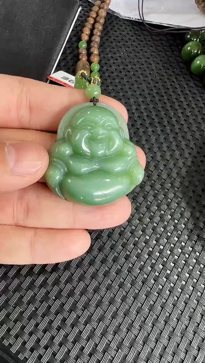 【闪购商品】和田玉（碧玉）吊坠未镶嵌40佛公
