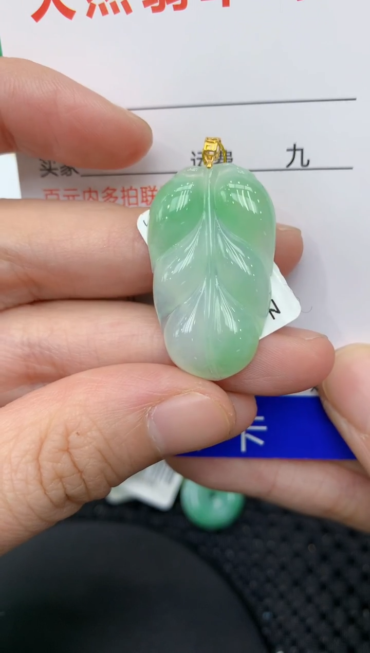 【闪购商品】翡翠颈饰18K金镶嵌11111111