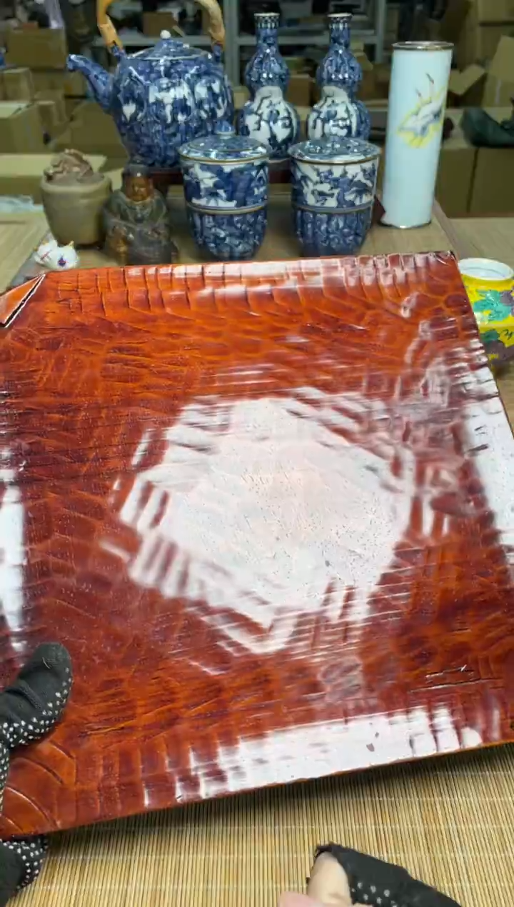 32号实木大漆盘子中古物品谨慎参拍直播专用链接