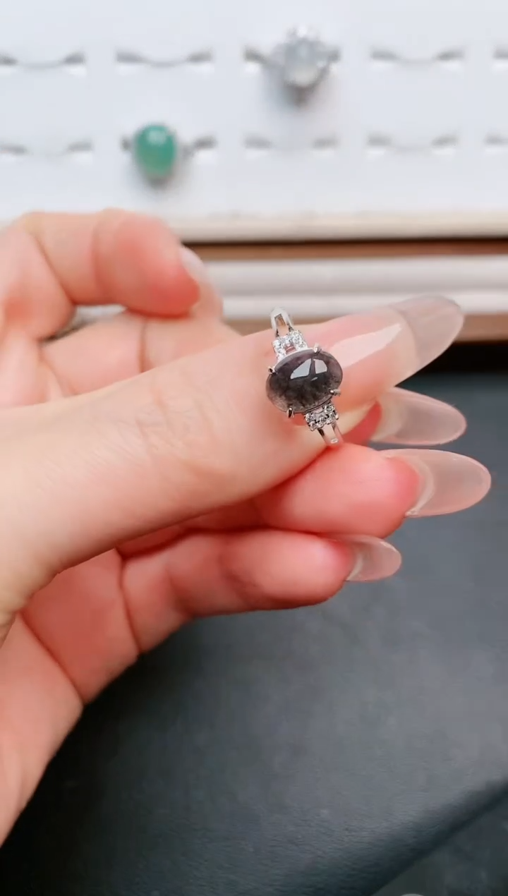【闪购商品】翡翠戒指银S925镶嵌.....