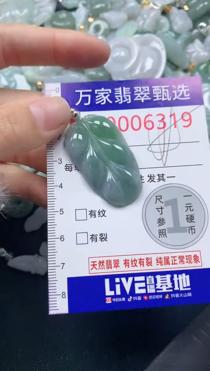 吊坠(不含链)未镶嵌翡翠6319