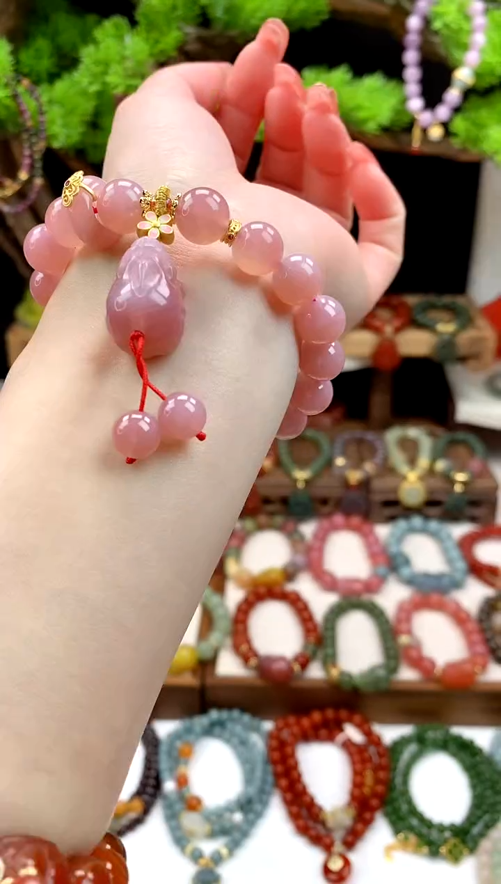 【闪购商品】玛瑙手饰未镶嵌貔貅滴溜