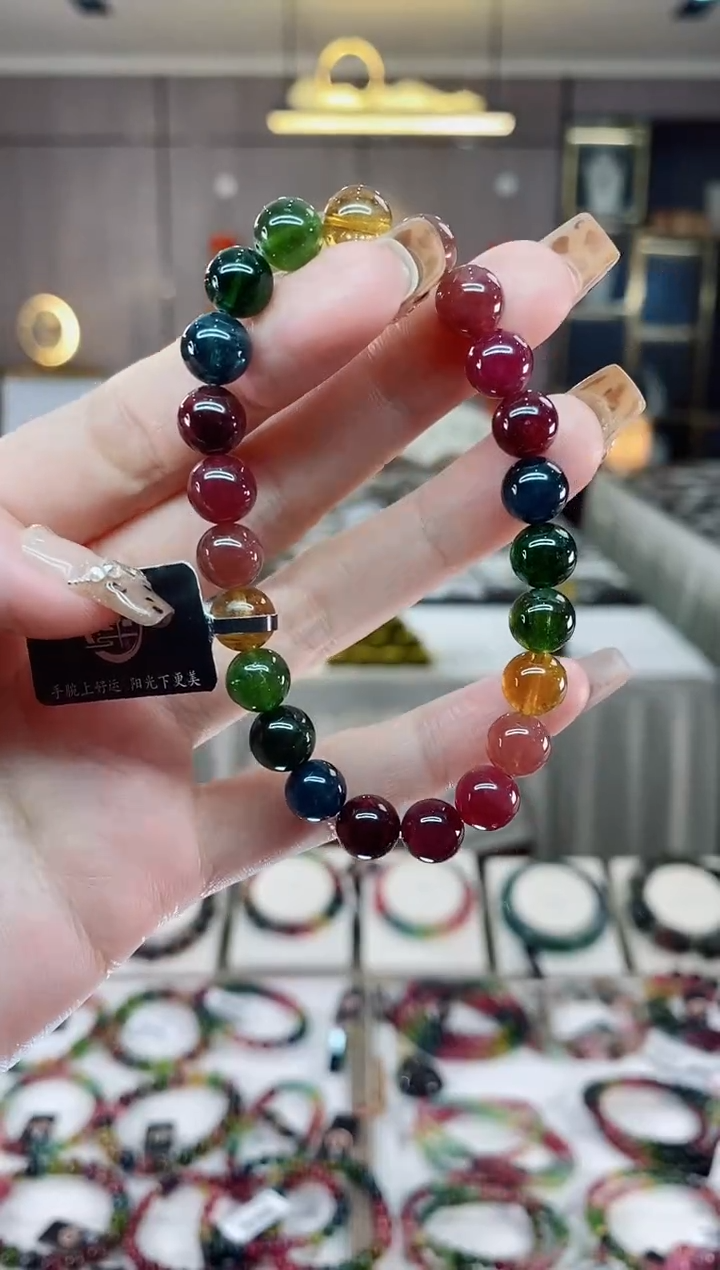 【闪购商品】单圈手串8mm+未镶嵌碧玺dan多样性发货一条