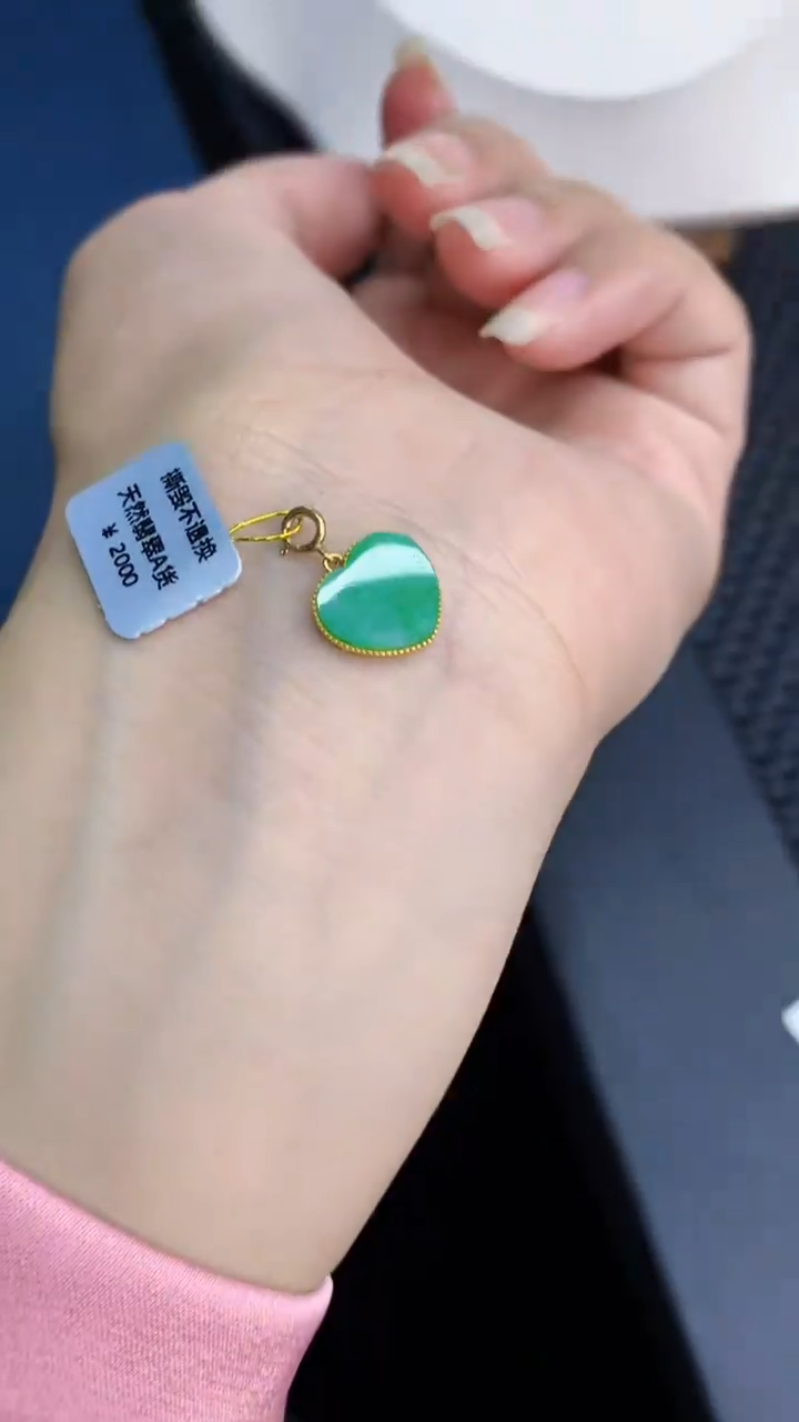 【闪购商品】翡翠颈饰18K金镶嵌            8