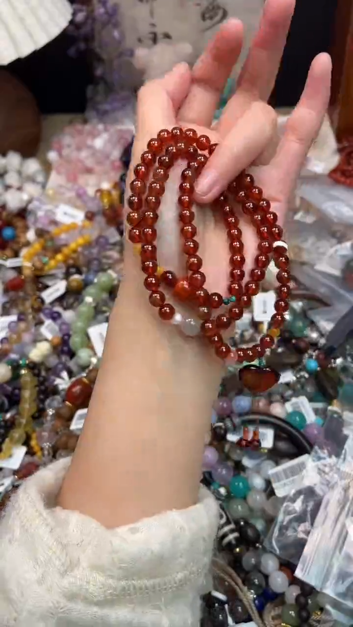 未镶嵌手链石榴石369