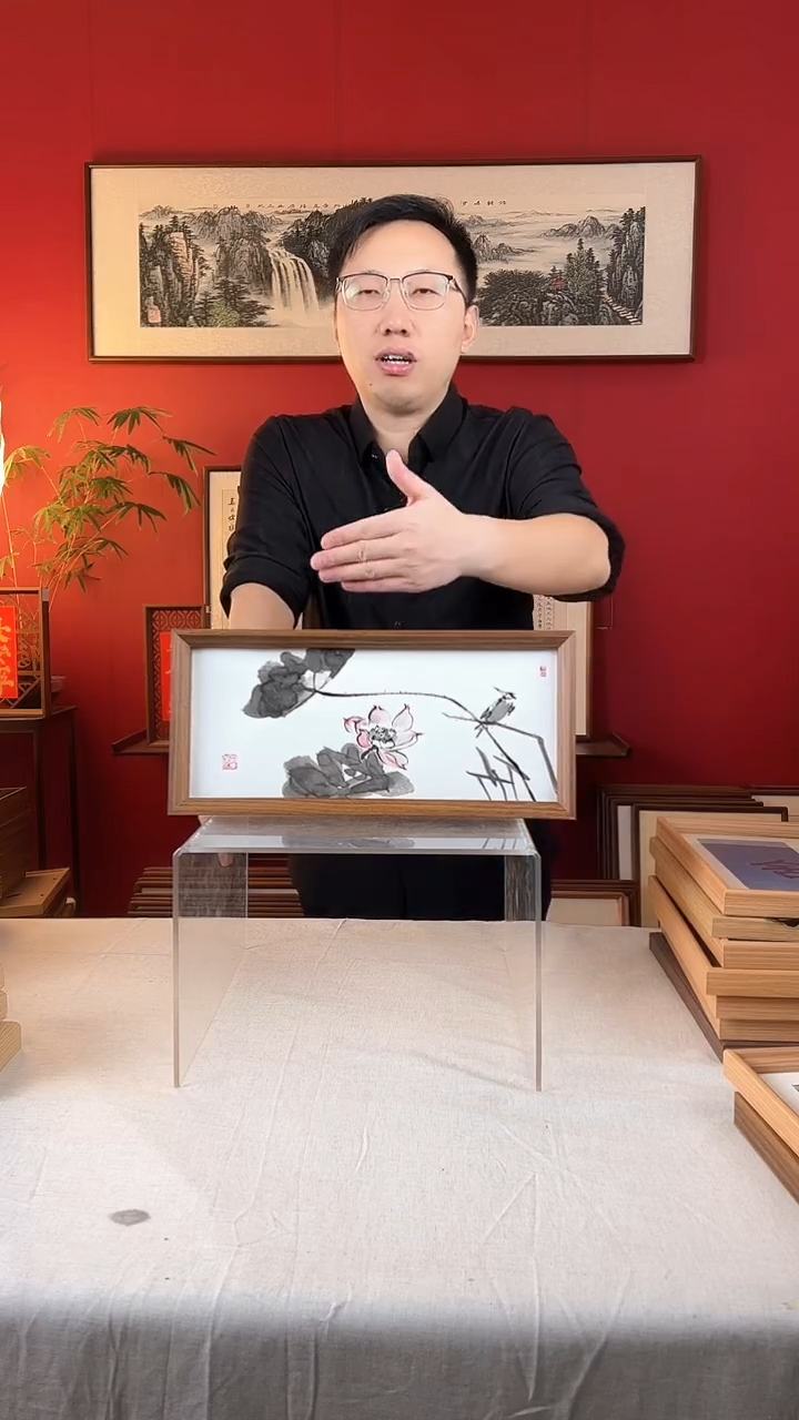 【闪购商品】国画荷花翠鸟横版