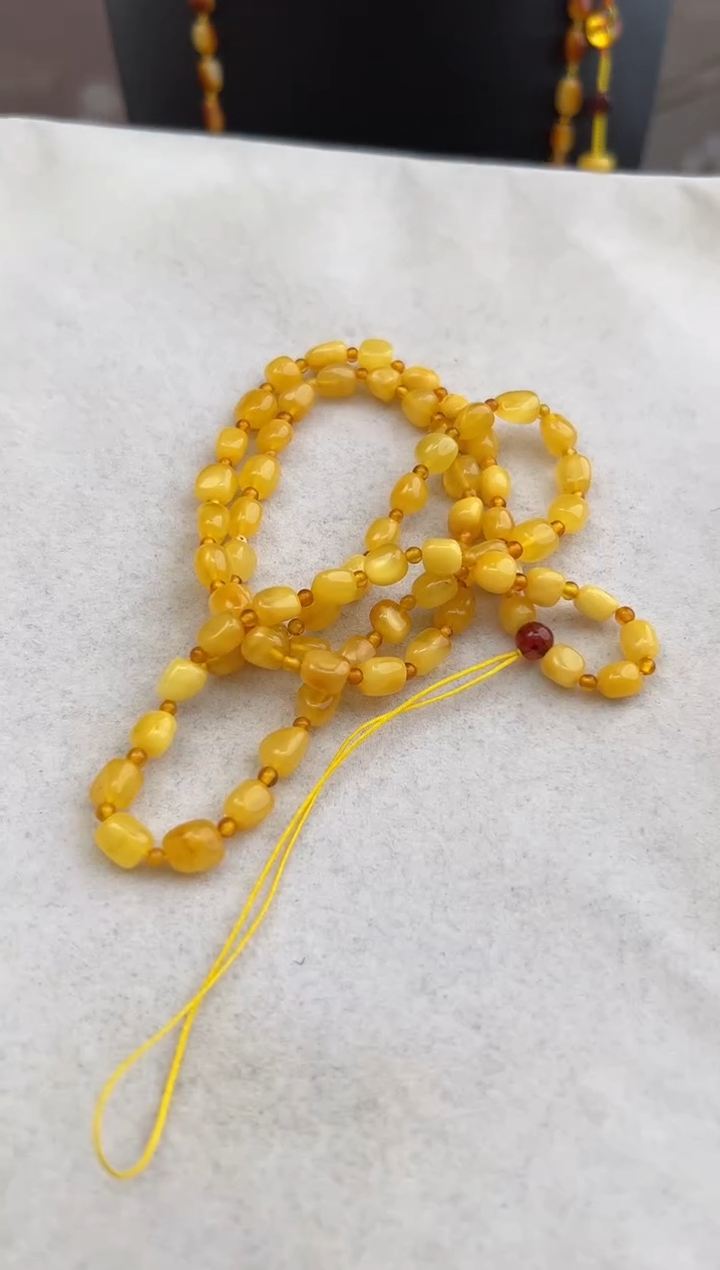 【闪购商品】琥珀裸石未镶嵌10207115-项链