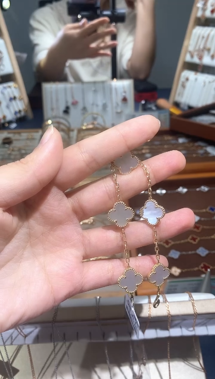 【闪购商品】手链贝壳（贝母）18K金镶嵌贝母K黄