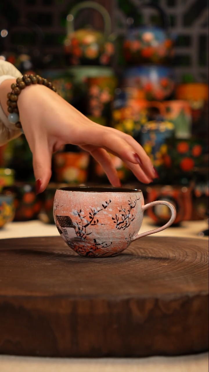 油画   釉下彩   杯子