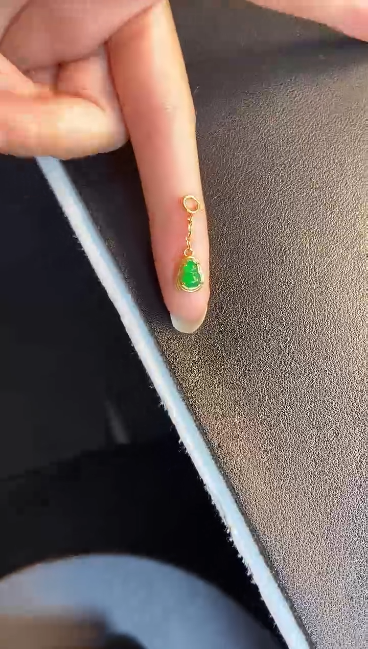 吊坠(不含链)银S925镶嵌翡翠1