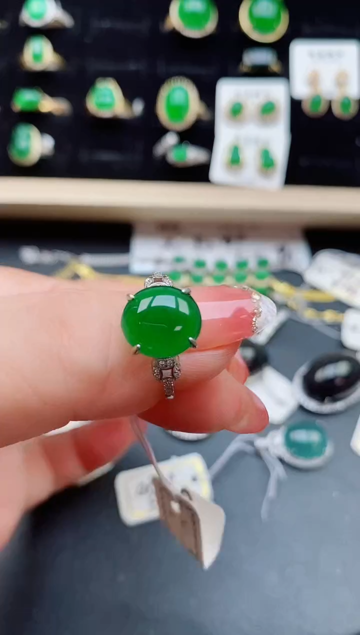 【闪购商品】翡翠戒指银S925镶嵌121212