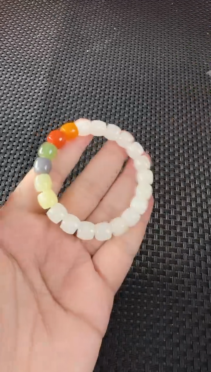 【闪购商品】和田玉手串未镶嵌约9*10MM野牛沟