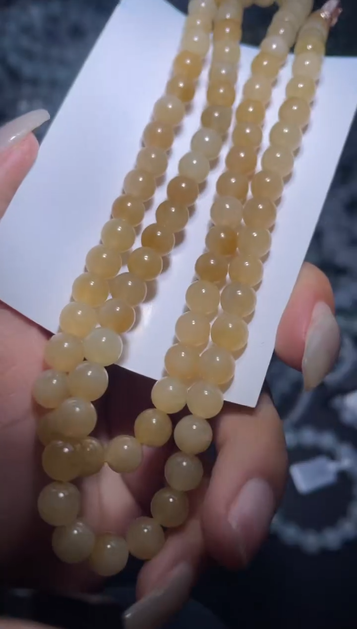 【闪购商品】定制翡翠未镶嵌天然缅甸A货翡翠手串46