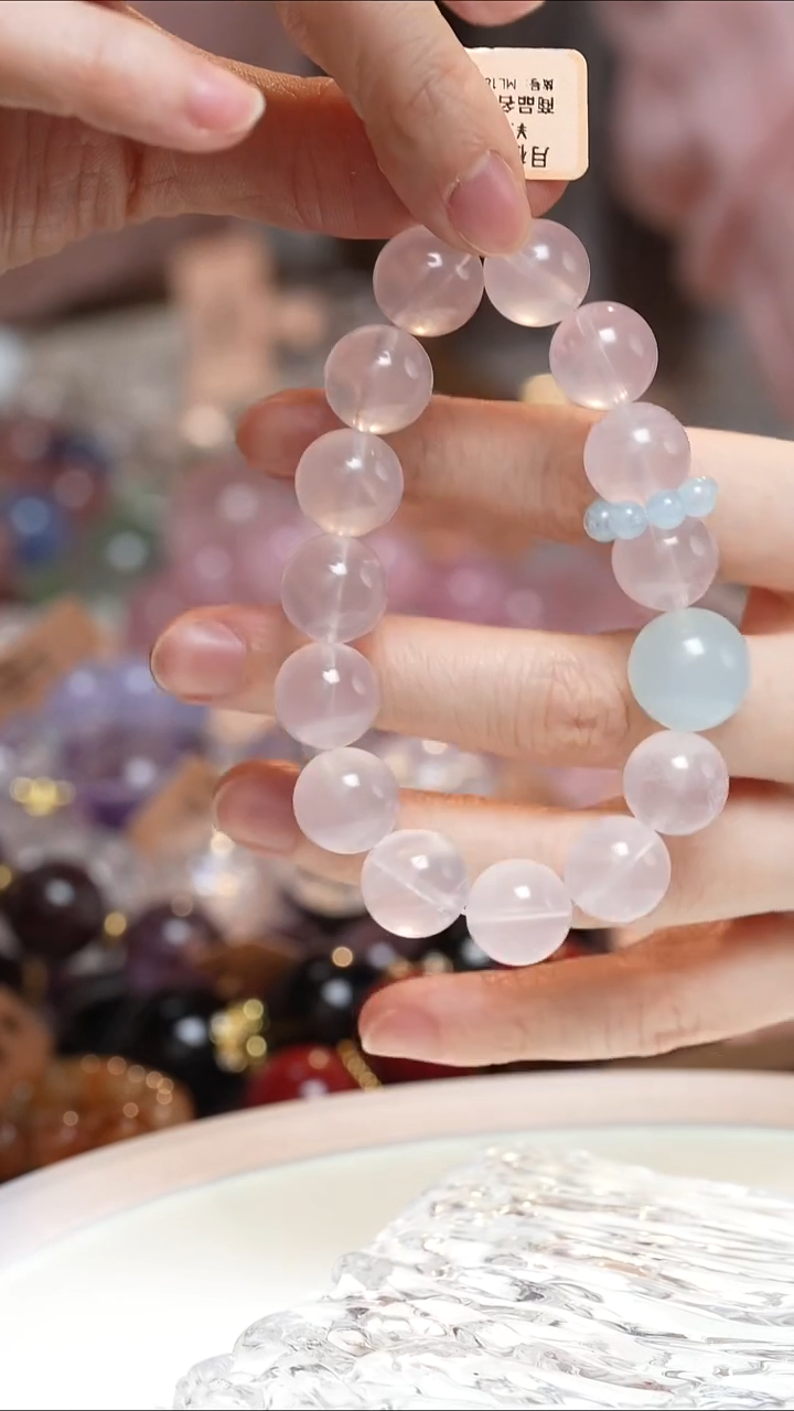 未镶嵌手串水晶粉水晶手串·MM0025NOV032L183