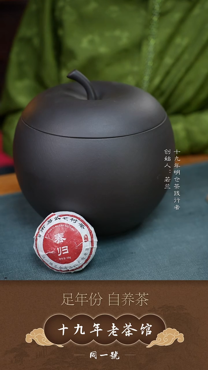紫砂茶叶罐宜兴原矿紫砂两斤罐+10沱春归