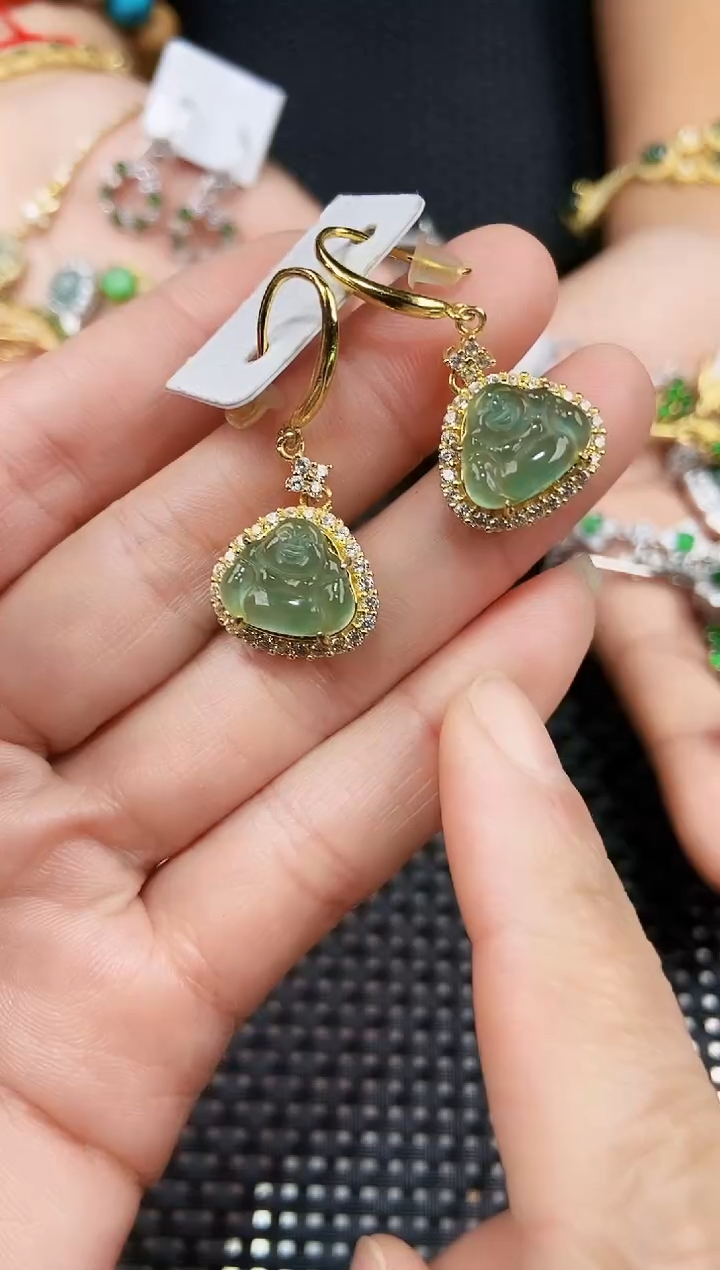 【闪购商品】翡翠耳饰未镶嵌111111111