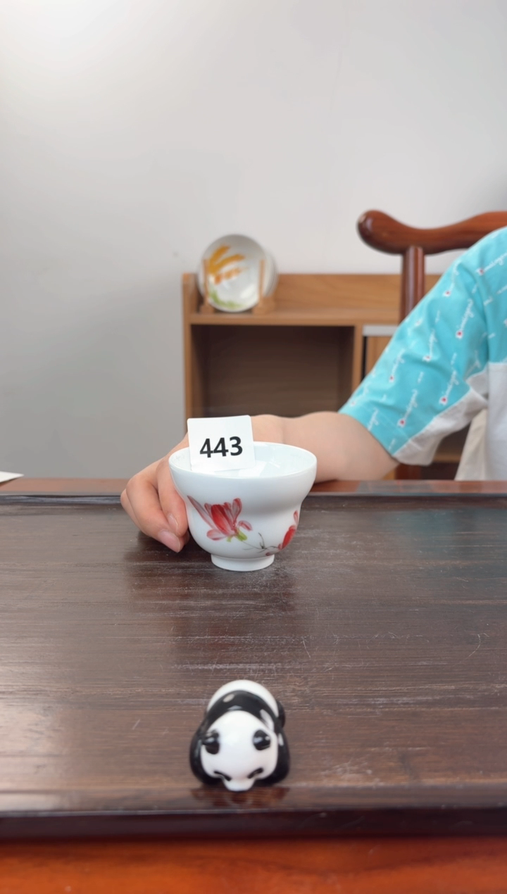 国韵瓷坊-手绘葫芦杯443