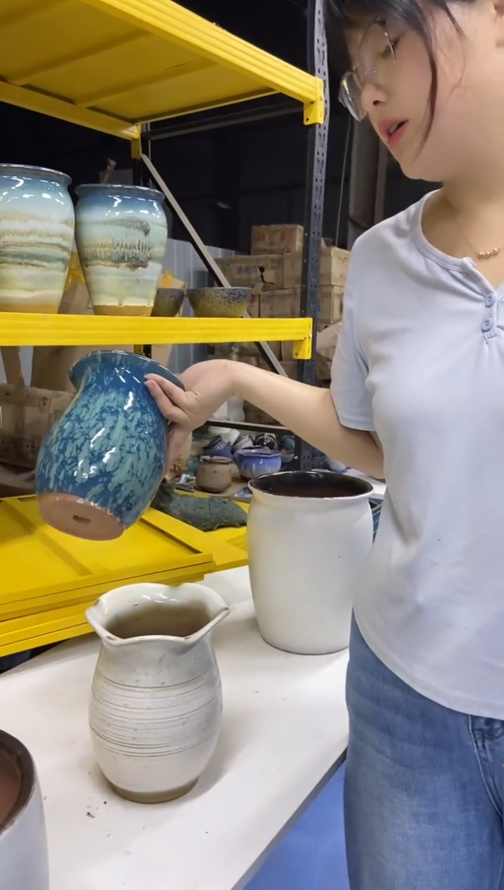 宜兴紫砂粗陶花盆16/20
