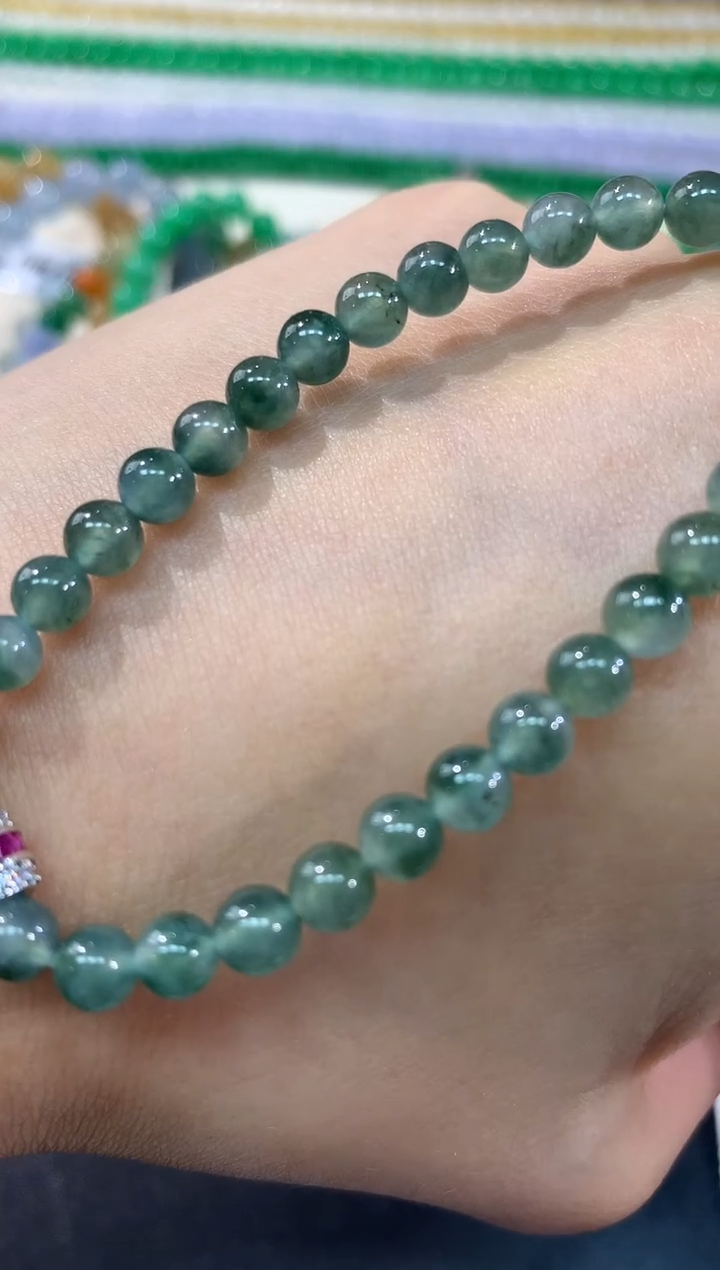 未镶嵌手串翡翠A596|多样性发其一|580