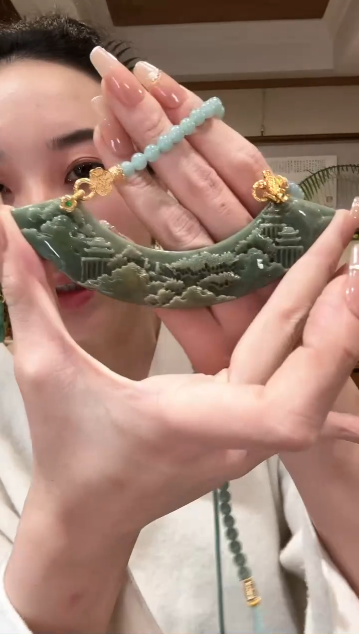 【闪购商品】翡翠颈饰未镶嵌国风