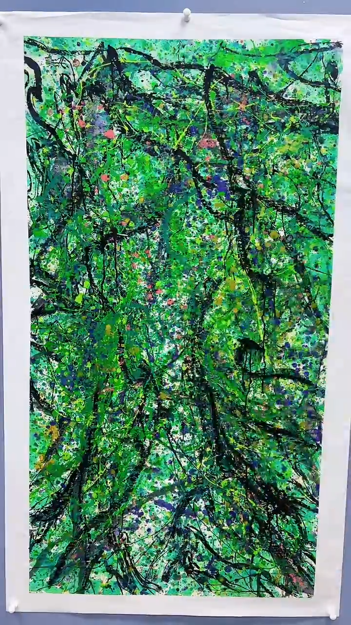 【闪购商品】绘画赵燮绘画16平尺金袍藤萝