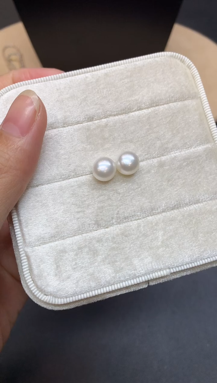 【闪购商品】淡水珍珠耳饰银S925镶嵌珠子【多样性发其一】