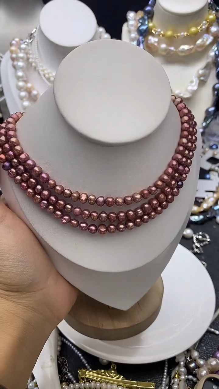 颈饰未镶嵌淡水珍珠多人