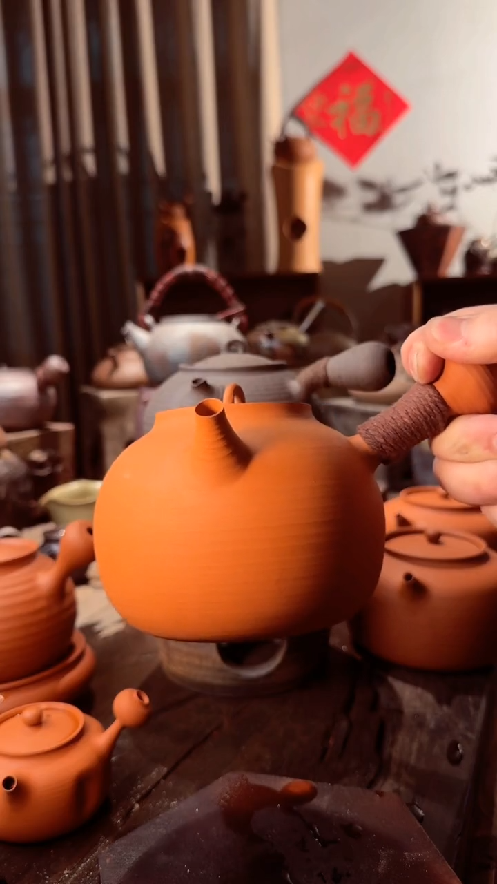 【闪购商品】壶薄胎葫芦侧把壶