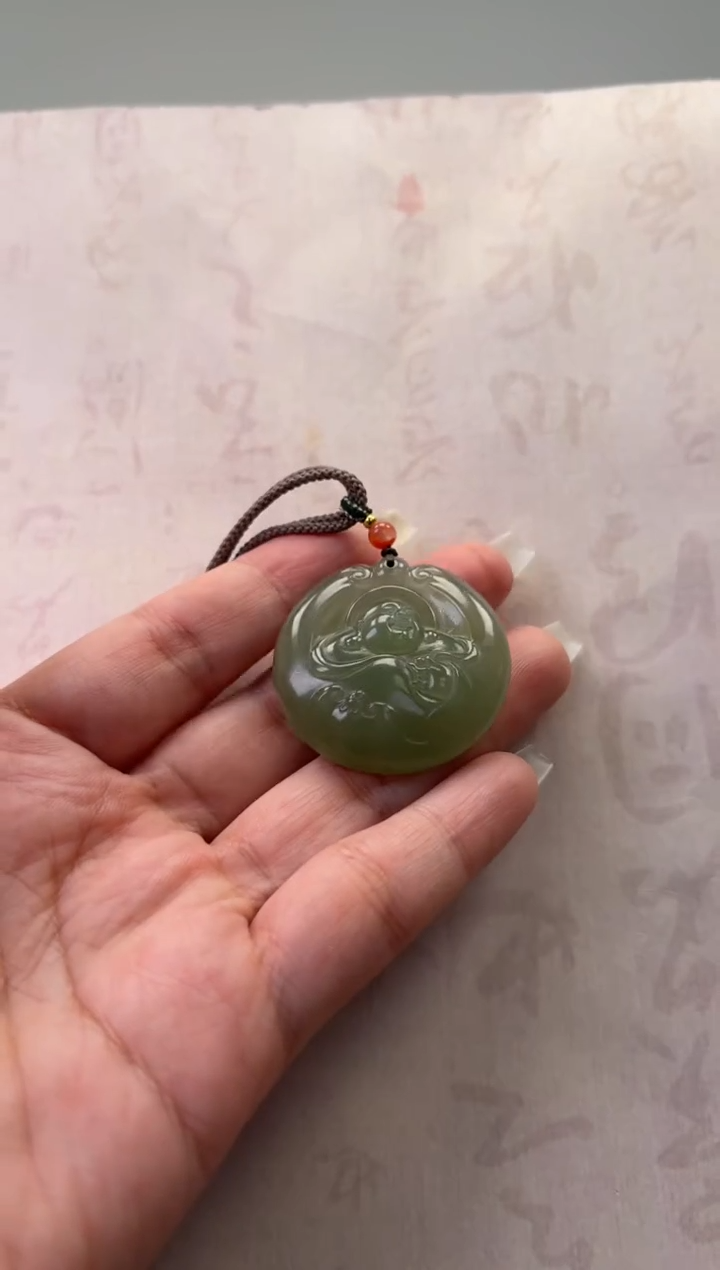 【闪购商品】和田玉颈饰未镶嵌佛公吊坠