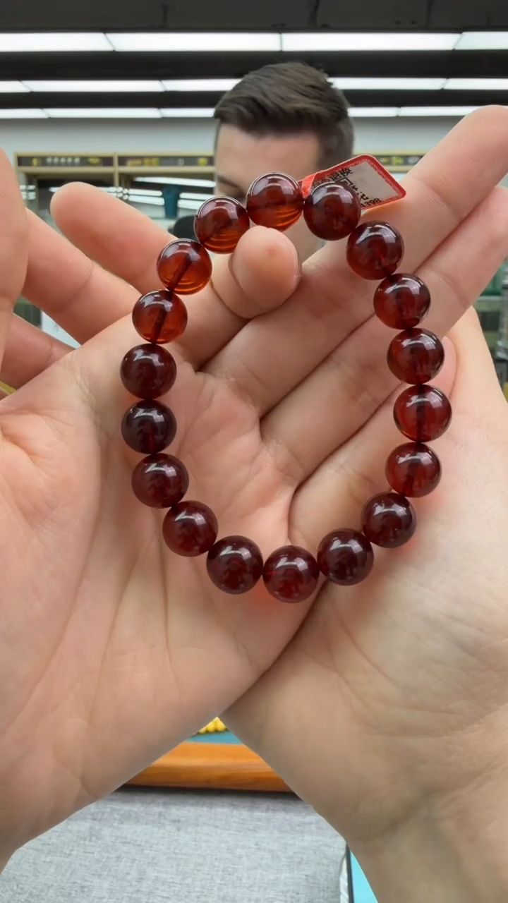 【闪购商品】琥珀手串未镶嵌131秒拍号