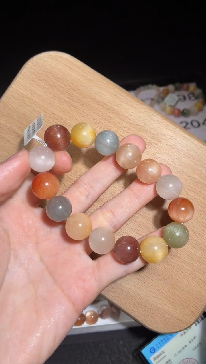 未镶嵌手链水晶203号多样性发一H 14+ 