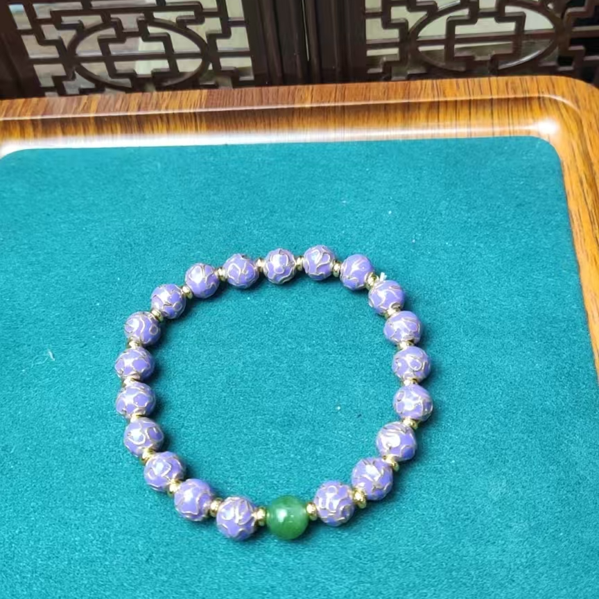 和田玉----珐琅手串
