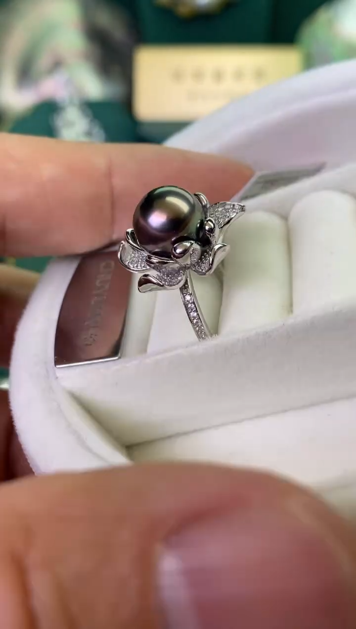 【闪购商品】海水珍珠戒指银S925镶嵌1