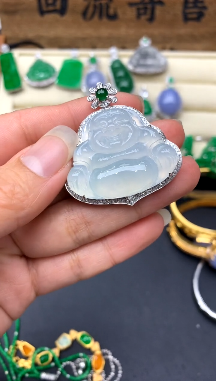 【闪购商品】翡翠颈饰18K金镶嵌537-中国好珍宝