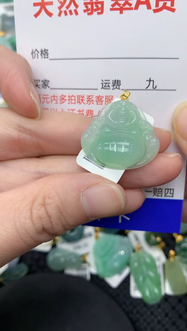 【闪购商品】翡翠颈饰18K金镶嵌11111111