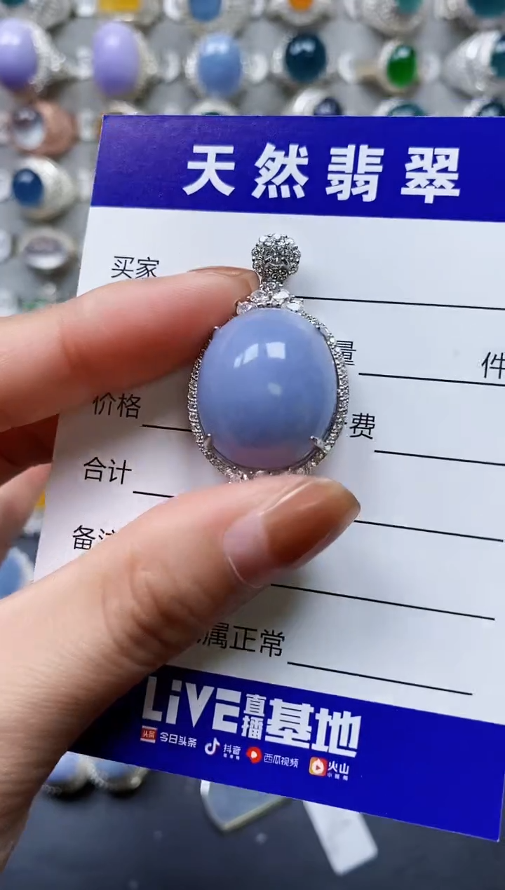 【闪购商品】翡翠颈饰银S925镶嵌0442