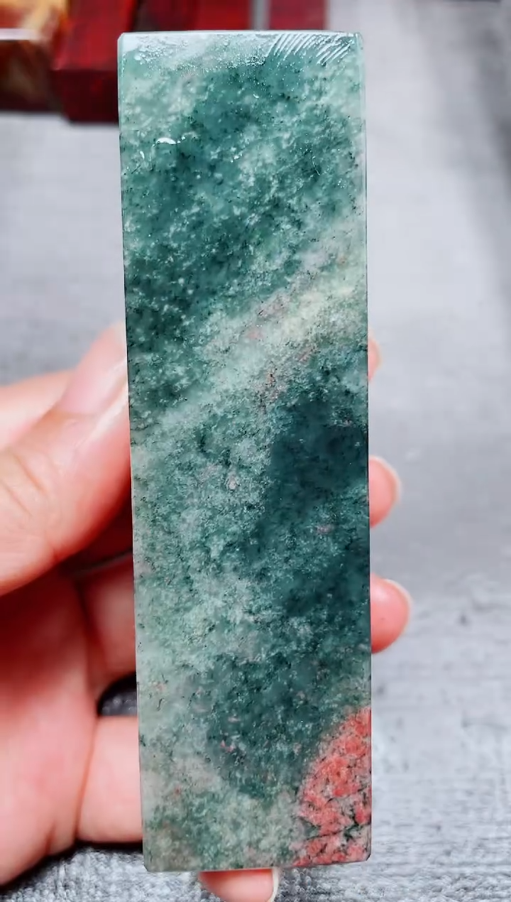 玉桂林鸡血玉素章--24